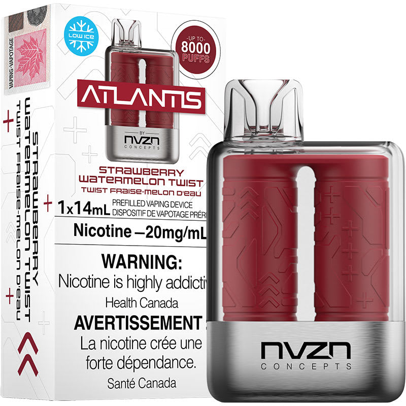 Atlantis by NVZN 8000 puffs Strawberry Watermelon Twist 20mg disposable