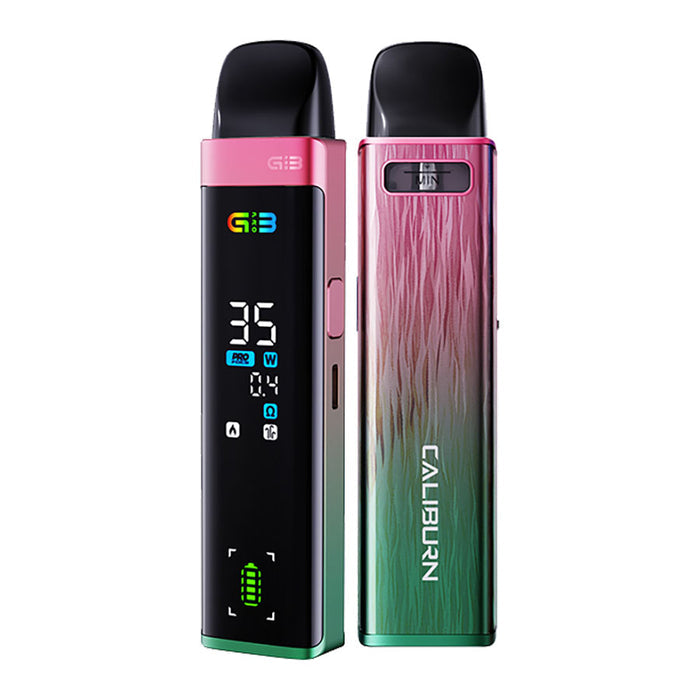 Caliburn G3 Pro open pod device kit Pink Green