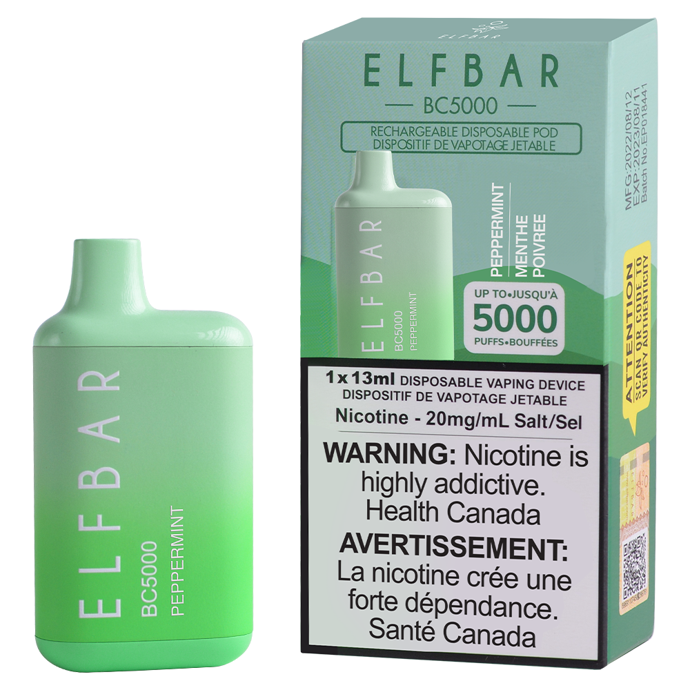 Elf Bar 5000 puffs Peppermint 20mg disposable