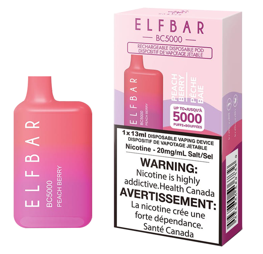 Elf Bar 5000 puffs Peach Berry 20mg disposable