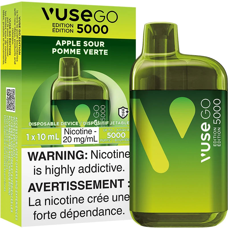 Vuse Go 5000 Apple Sour 20mg Disposable