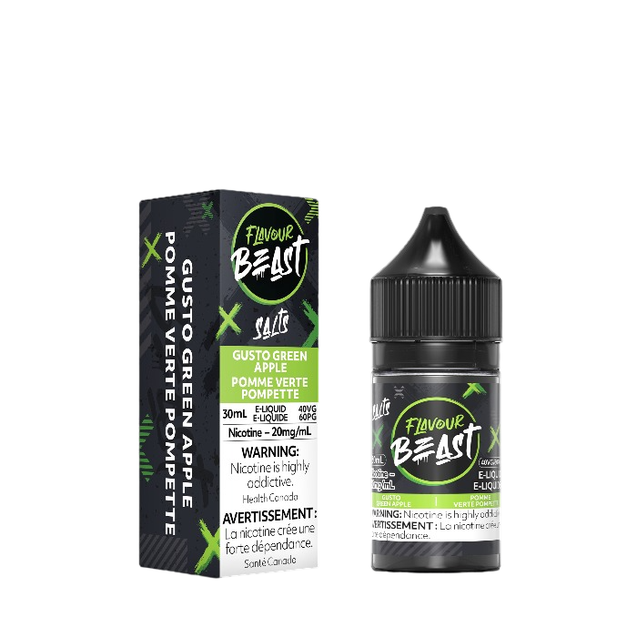 Flavour beast e-liquid Gusto Green Apple 20mg/ml 30ml provincial