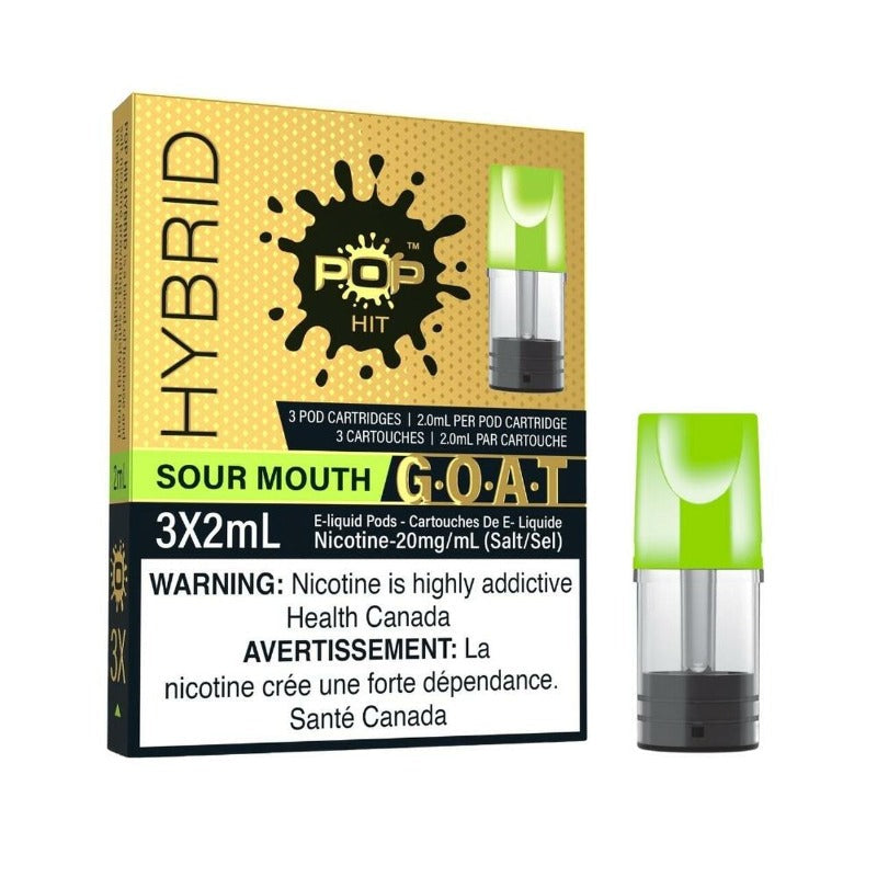 Pop hit sour mouth pods 20mg