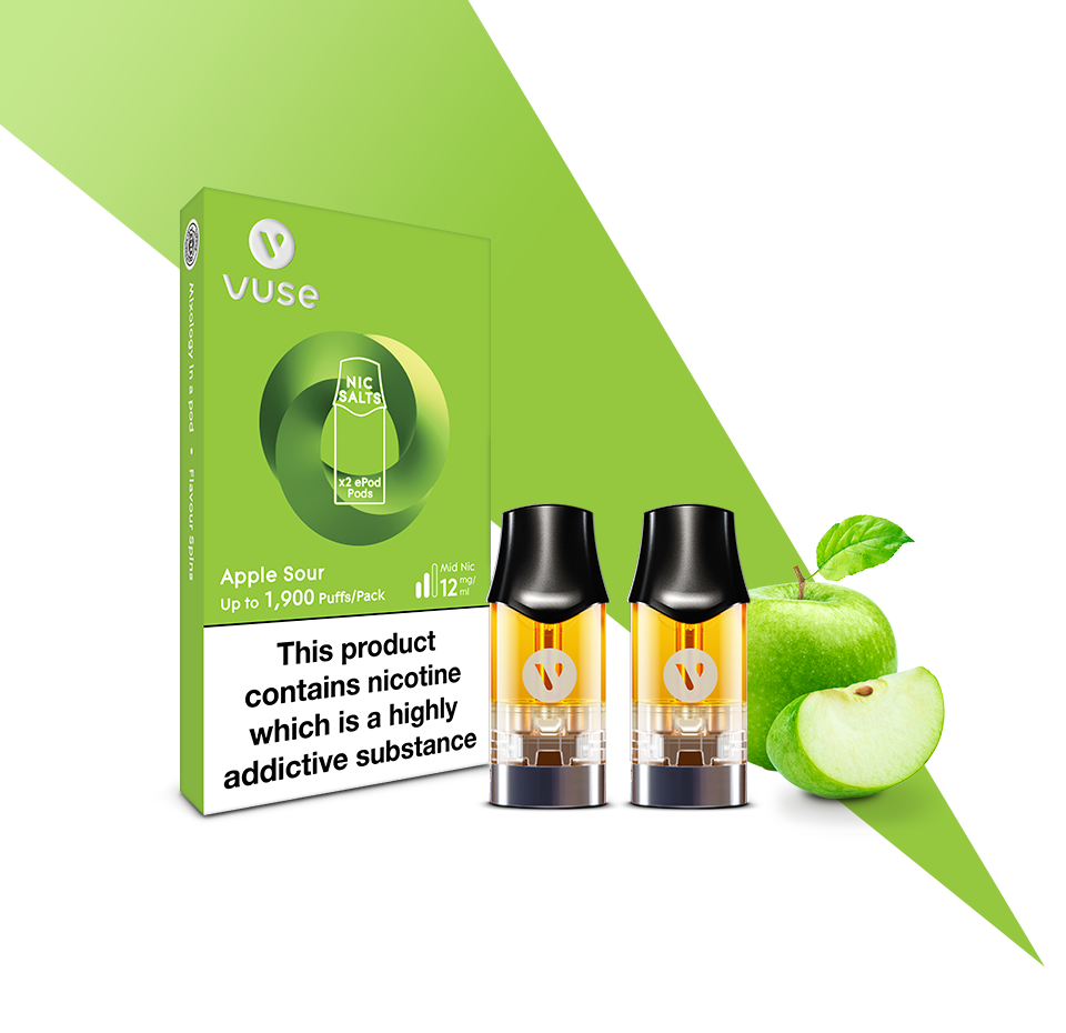 Vuse epod apple sour 20mg provincial