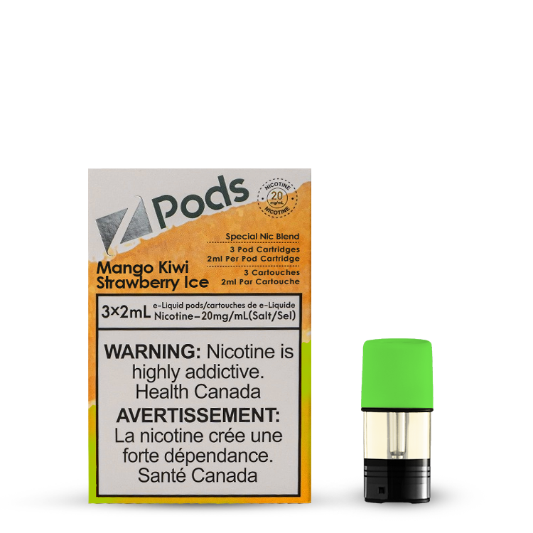 Z pods mango kiwi strawberry ice 20mg