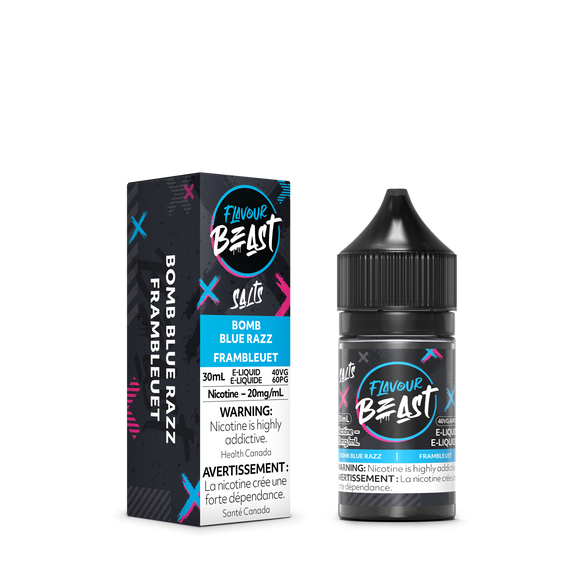 Flavour beast e-liquid Bomb Blue Razz 20mg/ml 30ml  provincial