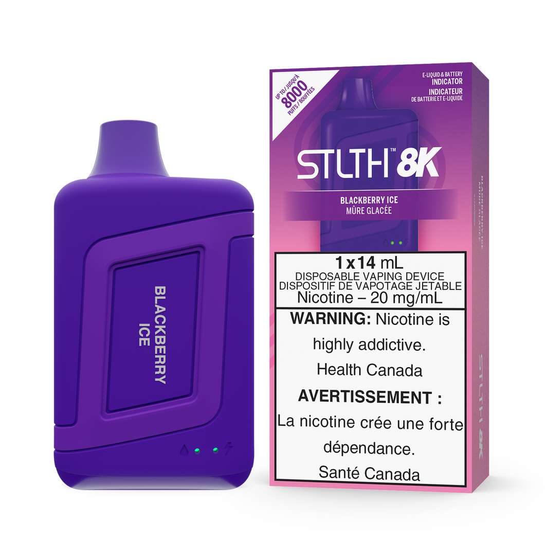 Stlth 8k blackberry ice 20mg disposable