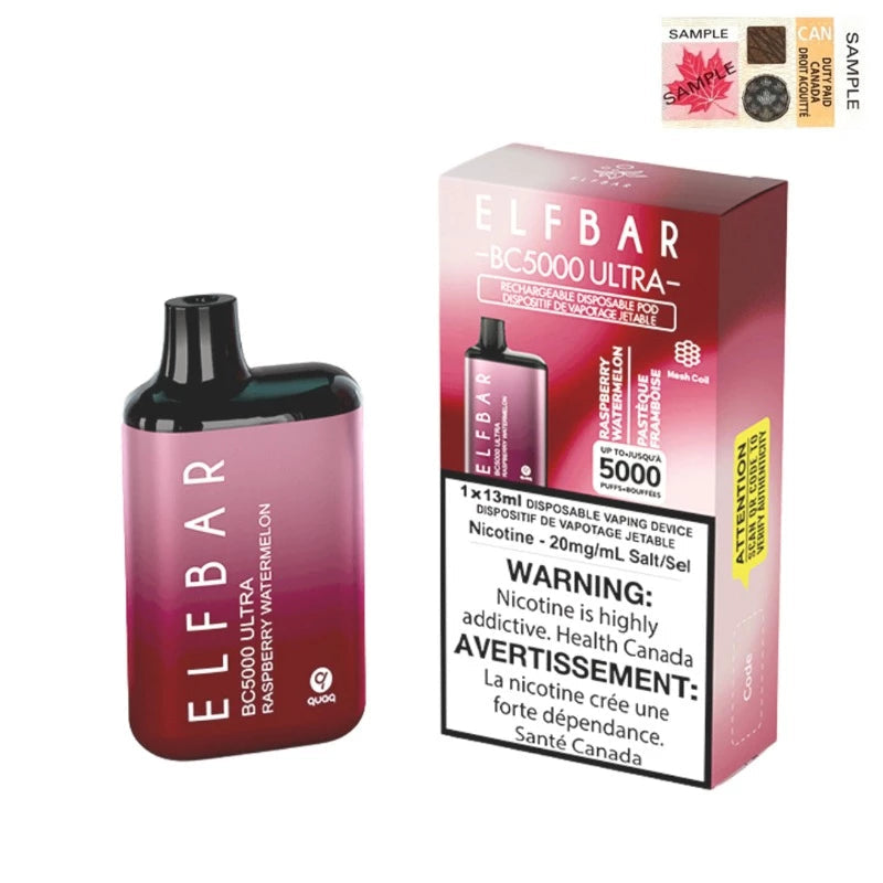 Elf bar BC5000 Ultra Raspberry Watermelon