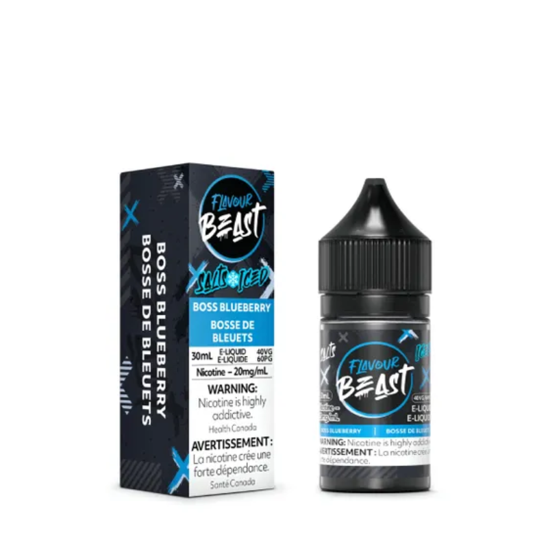 Flavour beast e-liquid Boss Blueberry Iced 20mg/ml 30ml