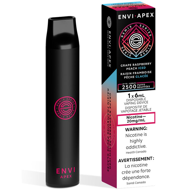 Envi Apex Grape Raspberry Peach Ice 20mg/mL disposable