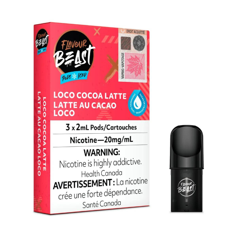 Flavour beast pods loco cocoa latte iced 20mg