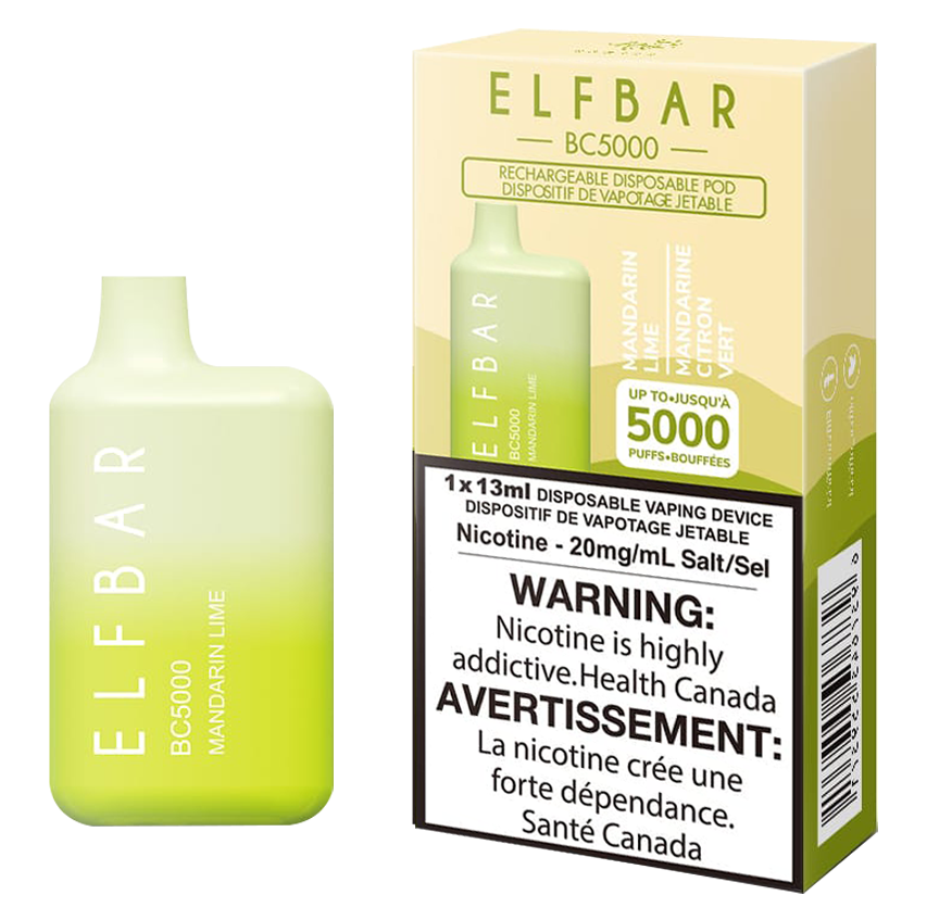 Elf Bar 5000 puffs Mandarin Lime 20mg disposable