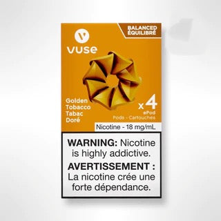 Vuse epod golden tobacco 20mgx4 provincial