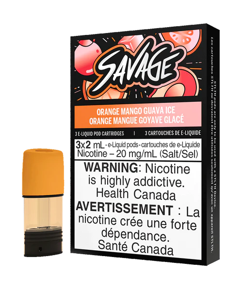 Stlth savage orange mango guava pods 20mg