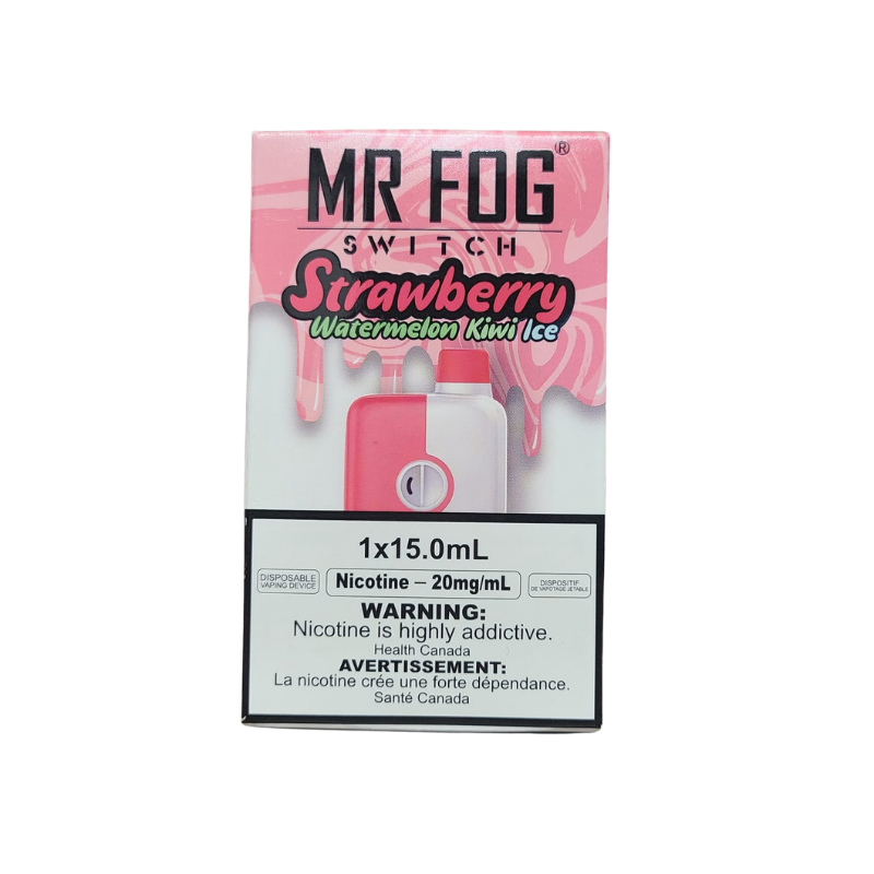 Mr fog switch 5500 20 mg Strawberry Watermelon Kiwi Ice disposable vape rechargeable