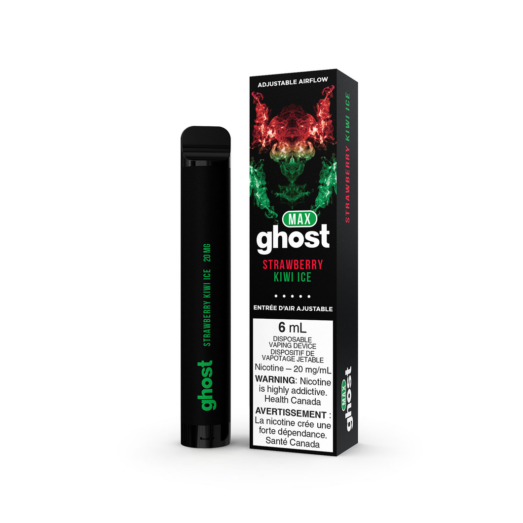 Ghost max strawberry kiwi ice 20mg disposable