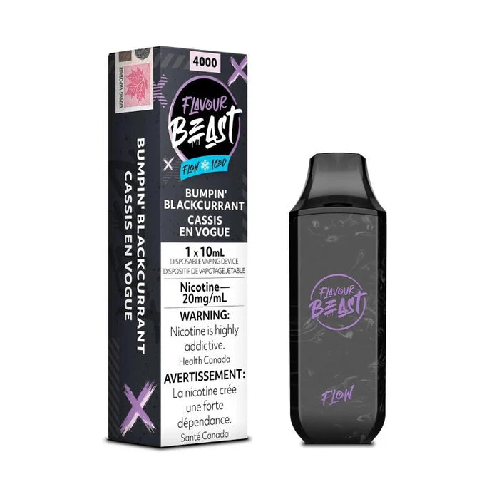 Flavour Beast 5000 Bumpin’ Blackcurrant Iced 20mg disposable provincial