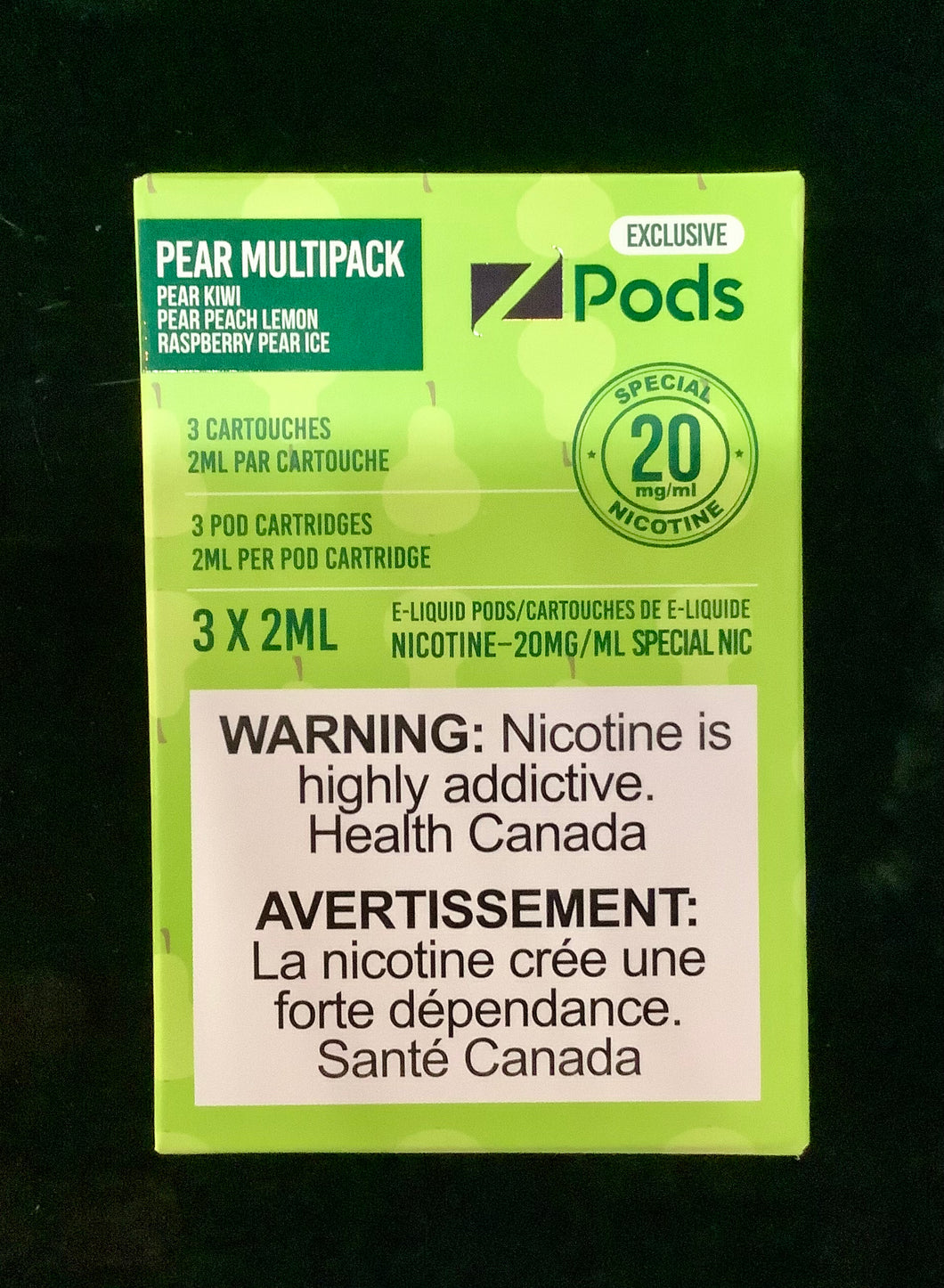 Z pods pear multipack 20mg