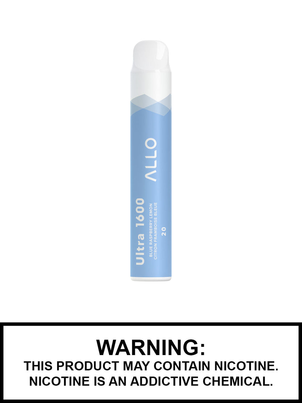 Allo Ultra 1600 Blue Raspberry Lemon 20mg/ml Disposable Provincial