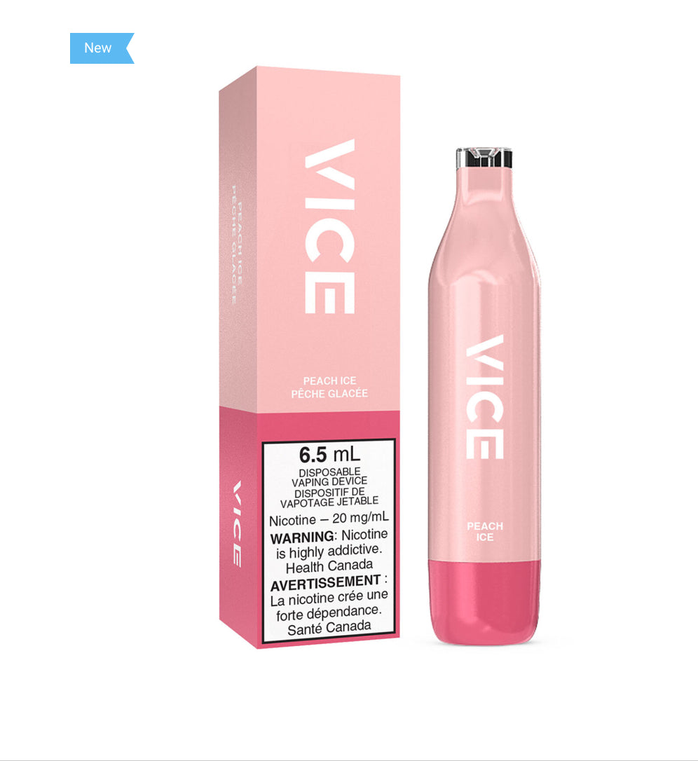 Vice 2500 peach ice 20mg/mL disposable