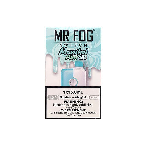 Mr fog switch 5500 20 mg Menthol Mint Ice disposable vape rechargeable