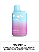 Load image into Gallery viewer, Drip’n grape ice 5000 puffs disposable
