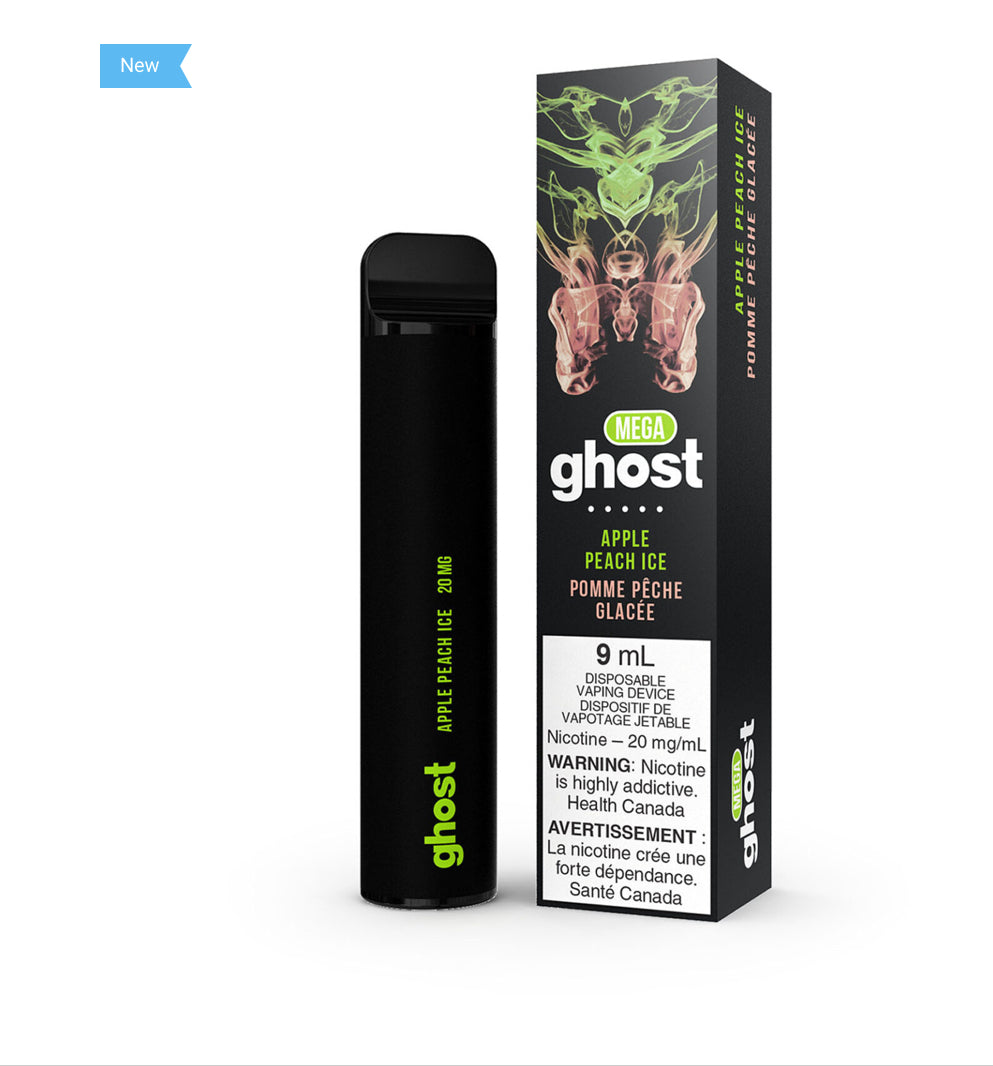 Ghost mega apple peach ice 20mg disposable