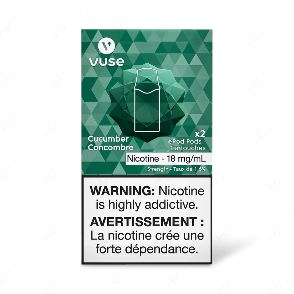 Vuse epod cucumber 18mg/mL ×2