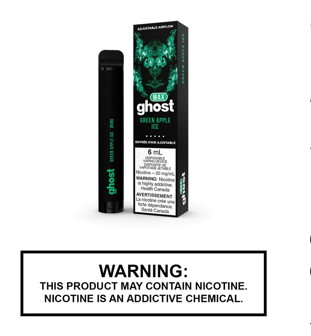 Ghost max green apple ice 20mg disposable