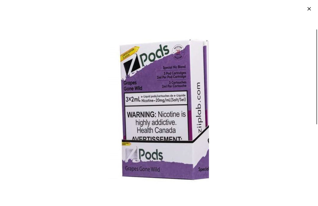 Z pods grapes gone wild 20mg