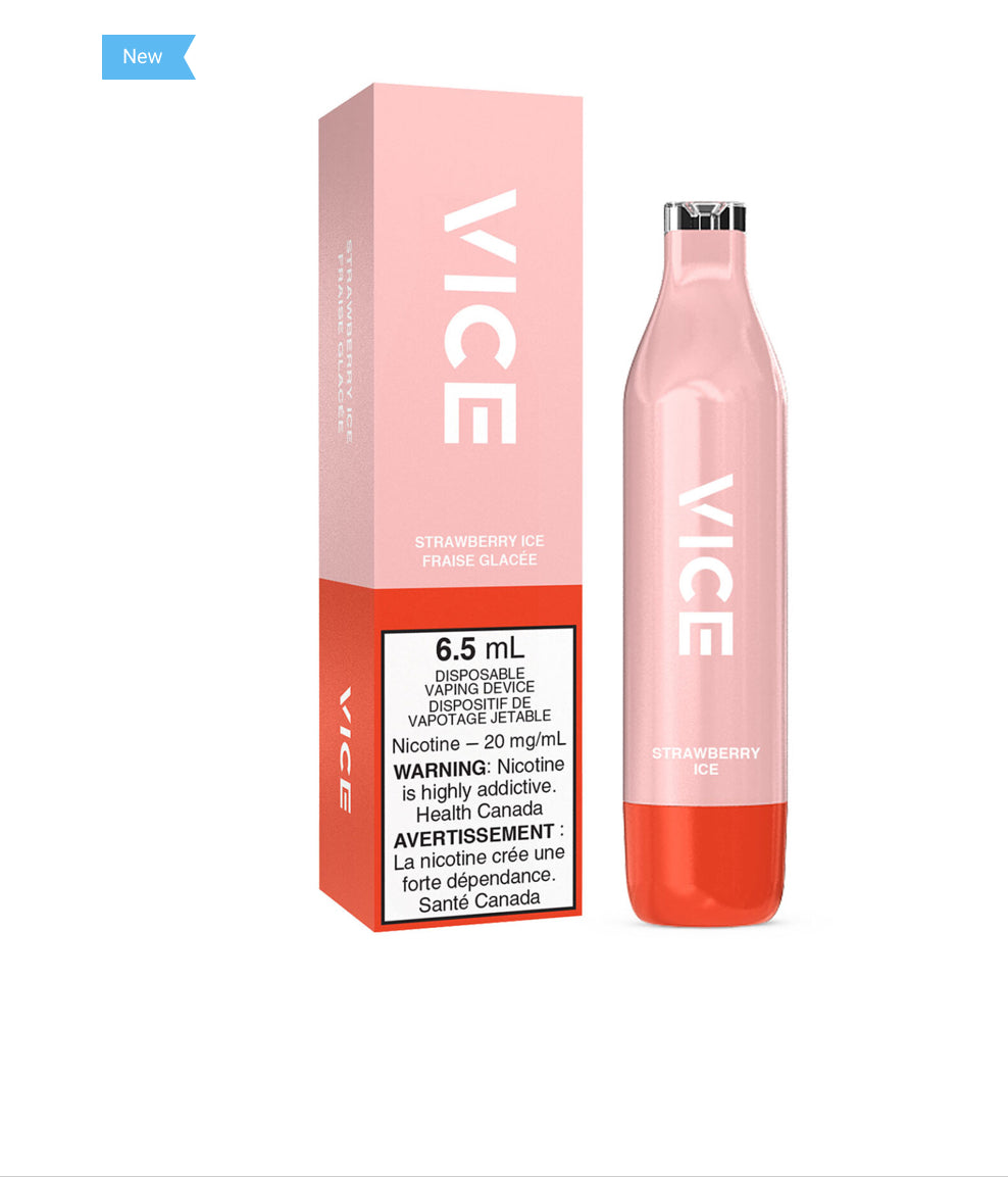 Vice 2500 strawberry ice 20mg/mL disposable