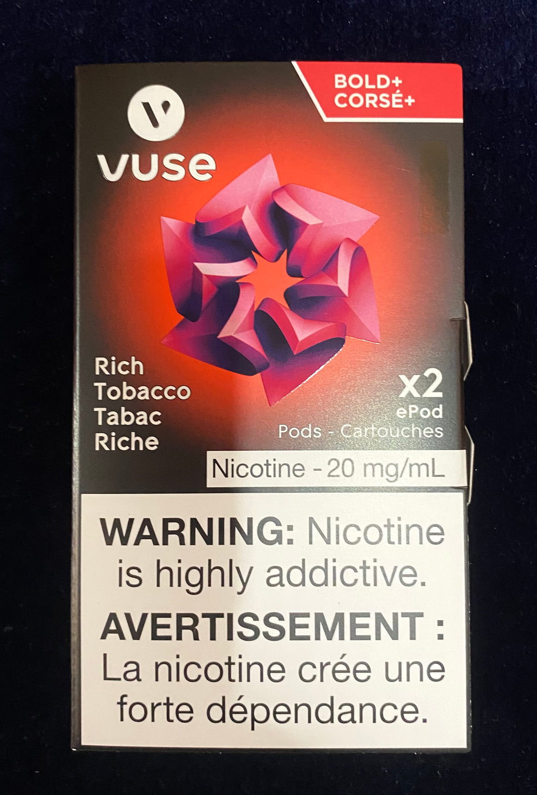 Vuse epod rich tobacco bold 20mg/mL ×2