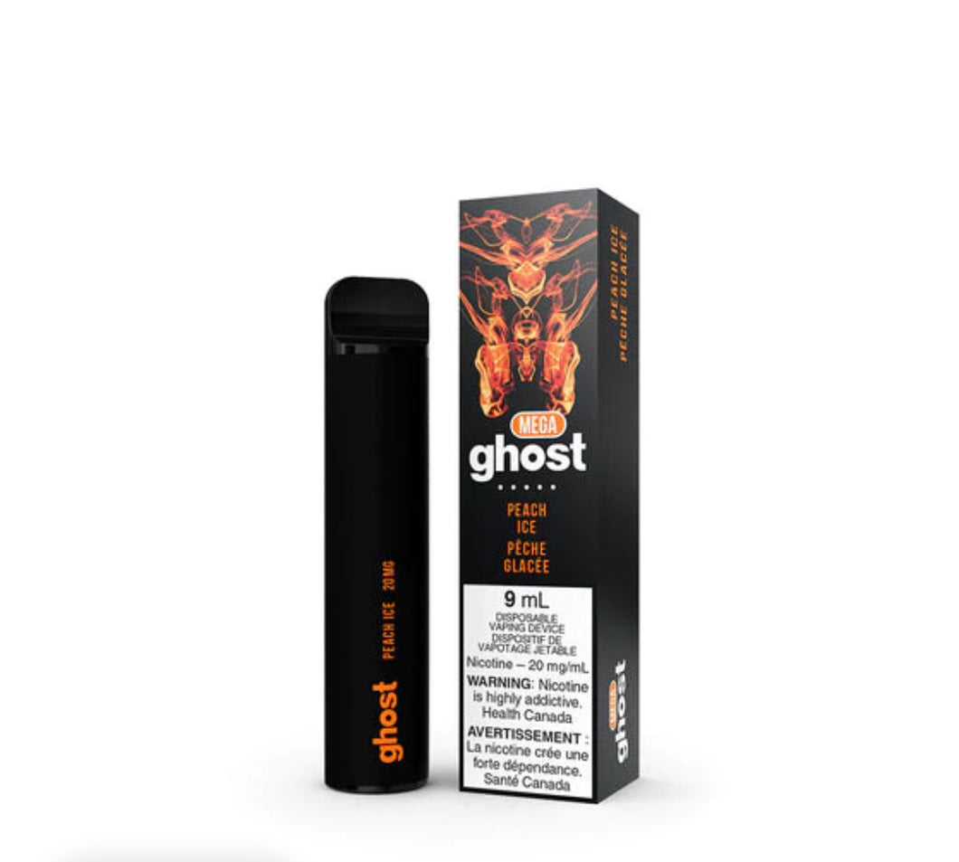 Ghost mega peach ice 20mg disposable