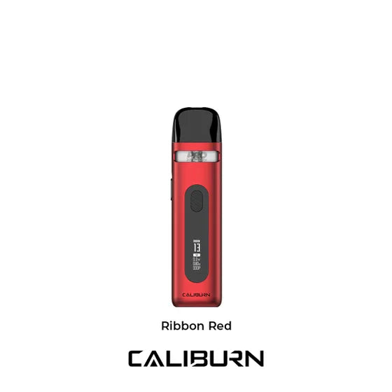 Caliburn X vape device kit ribbon red