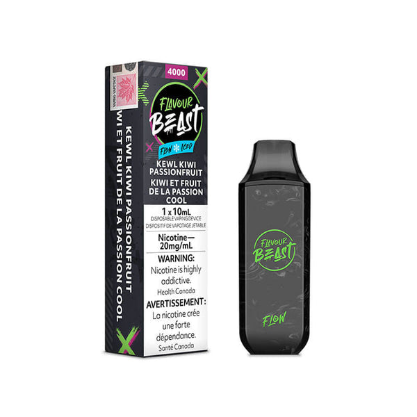 Flavour Beast 4000 Kewl Kiwi Passionfruit Ice 20mg disposable