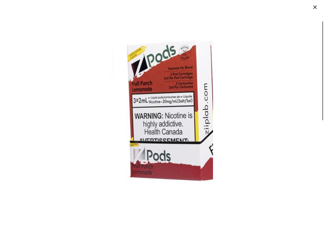 Z pods fruit punch lemon 20mg