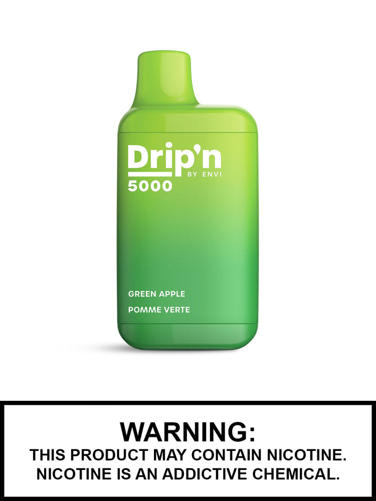 Drip’n green apple 5000 puffs disposable