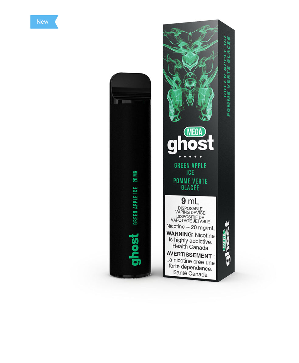 Ghost mega green apple ice 20mg disposable