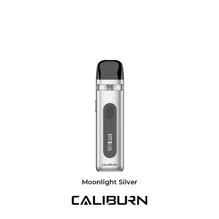 Caliburn X vape device kit moonlight silver