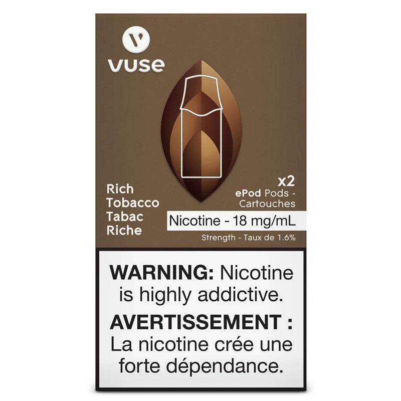 Vuse epod rich tobacco 20mg provincial